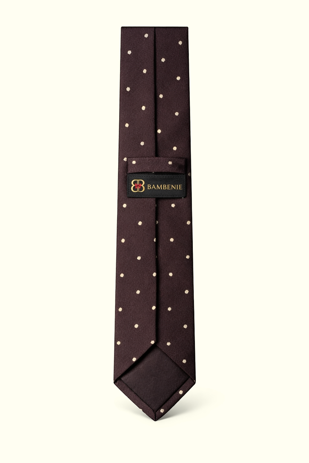 Maroon Micro Dot Tie