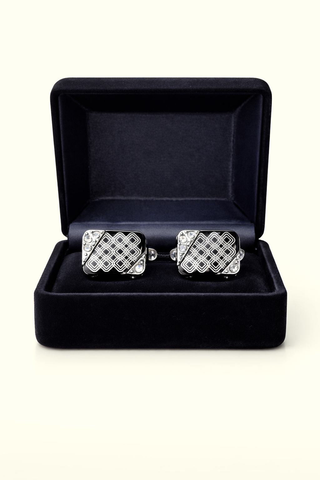 Signature Noir Lattice Cufflink