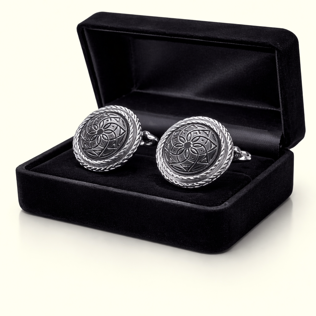 Royal Helix Crest Cufflink