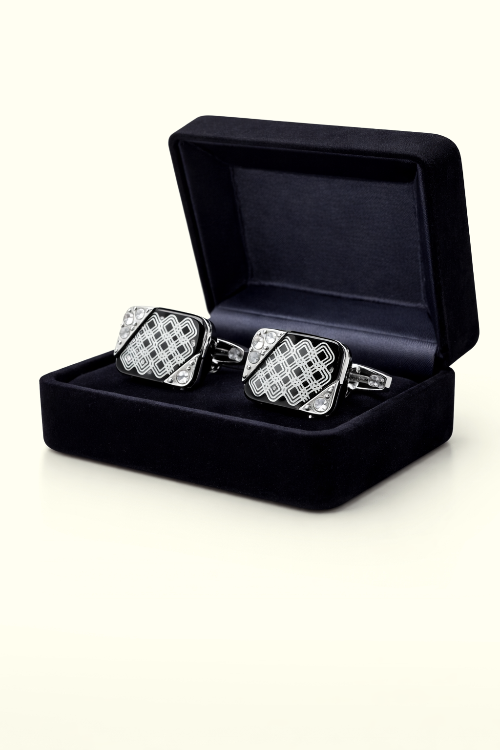 Signature Noir Lattice Cufflink