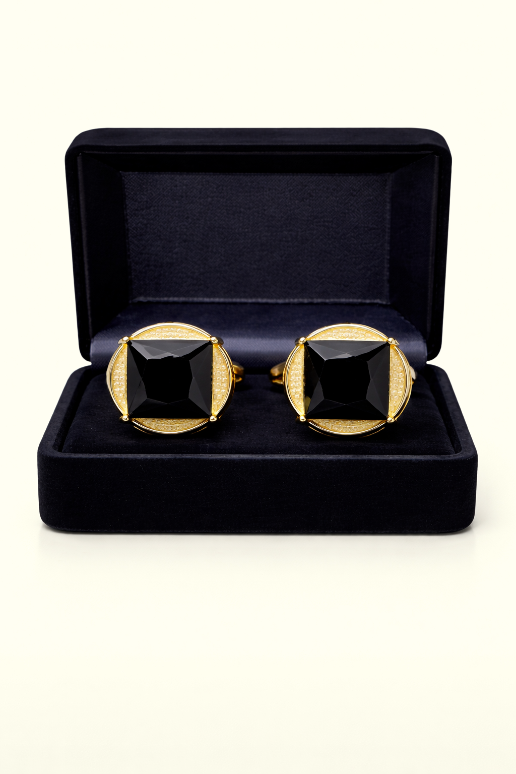 Royal Obsidian Crown Cufflink