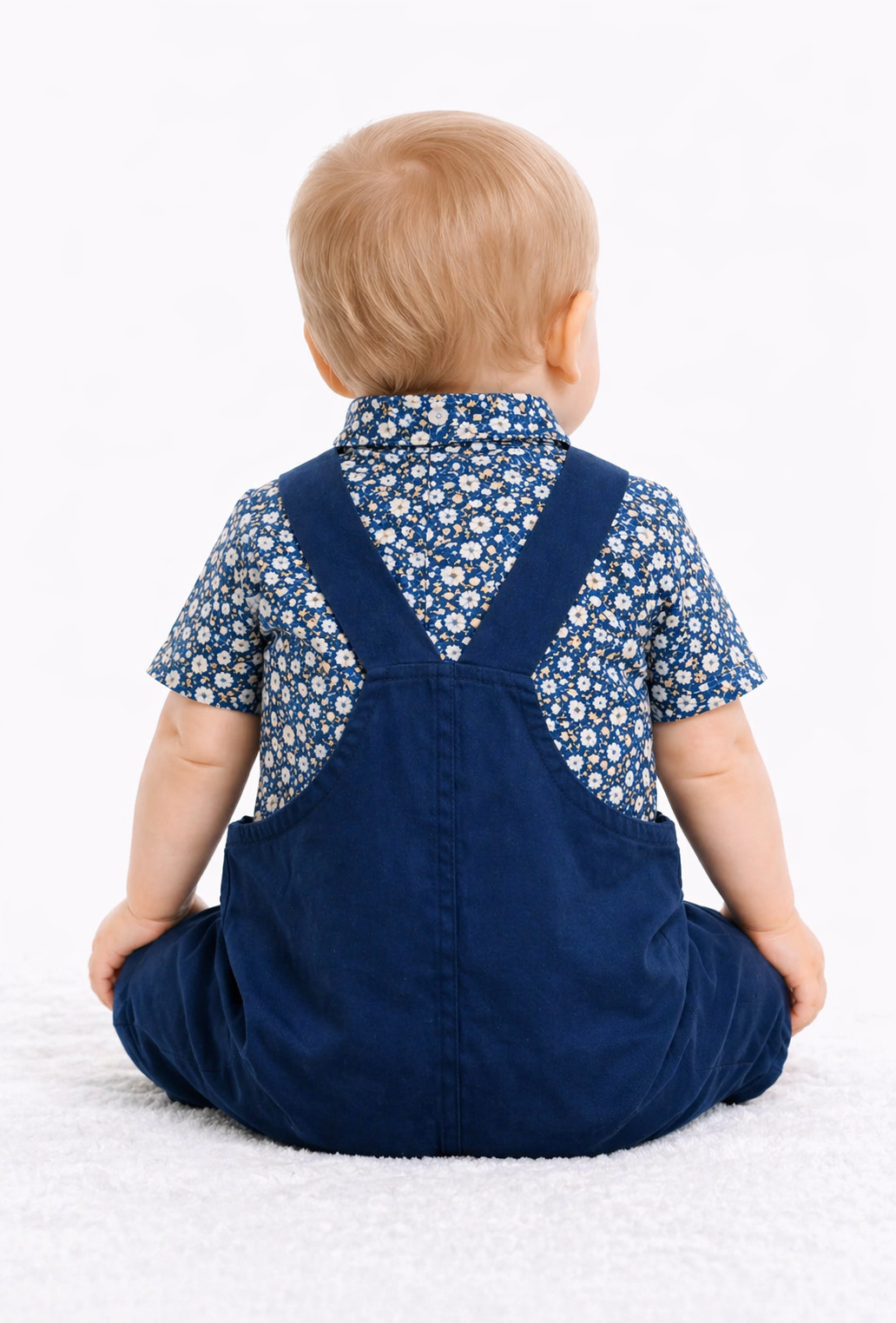 Baby Dungaree Romper Set