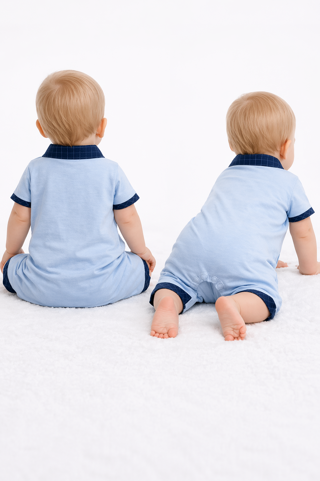 Classic Polo-Style Baby Romper