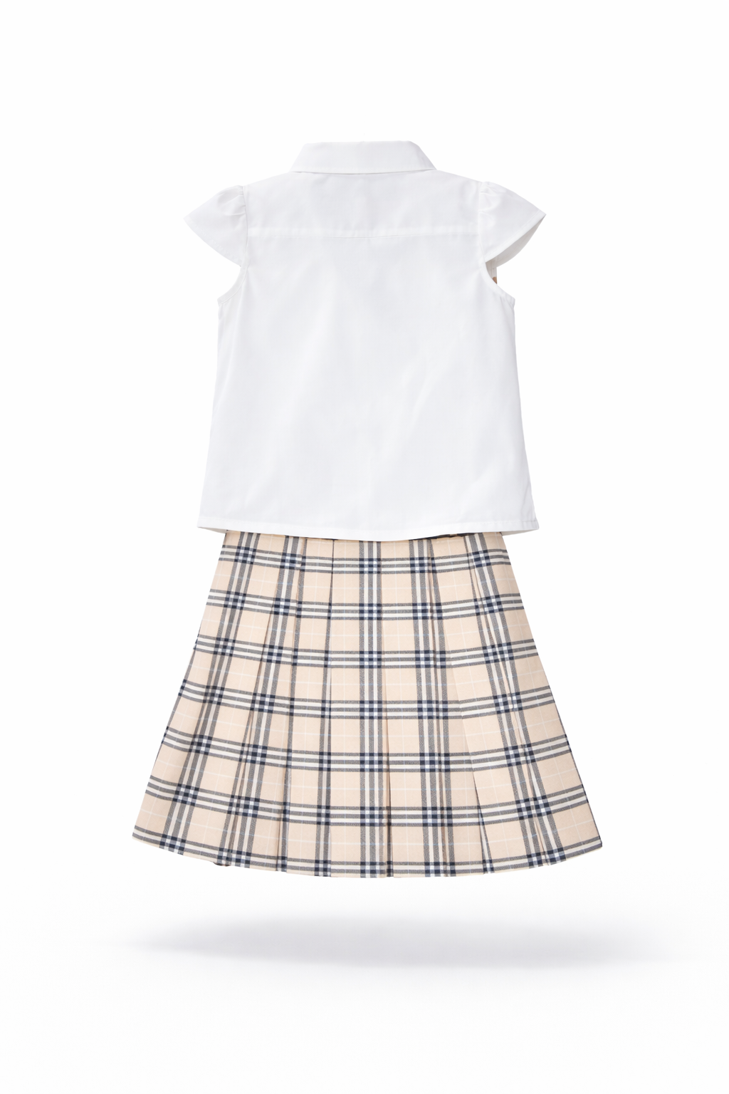 Girls Classic Check Skirt Set