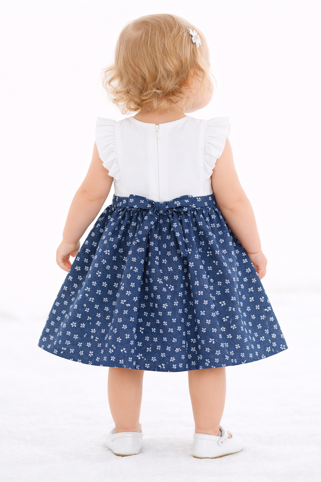 Floral Bow Baby Dress – Classic Comfort Edition