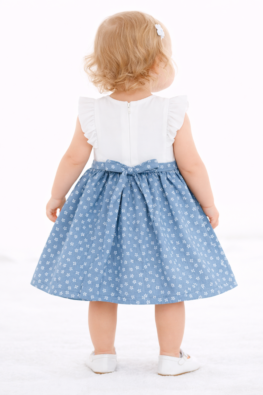 Floral Bow Baby Dress – Classic Comfort Edition
