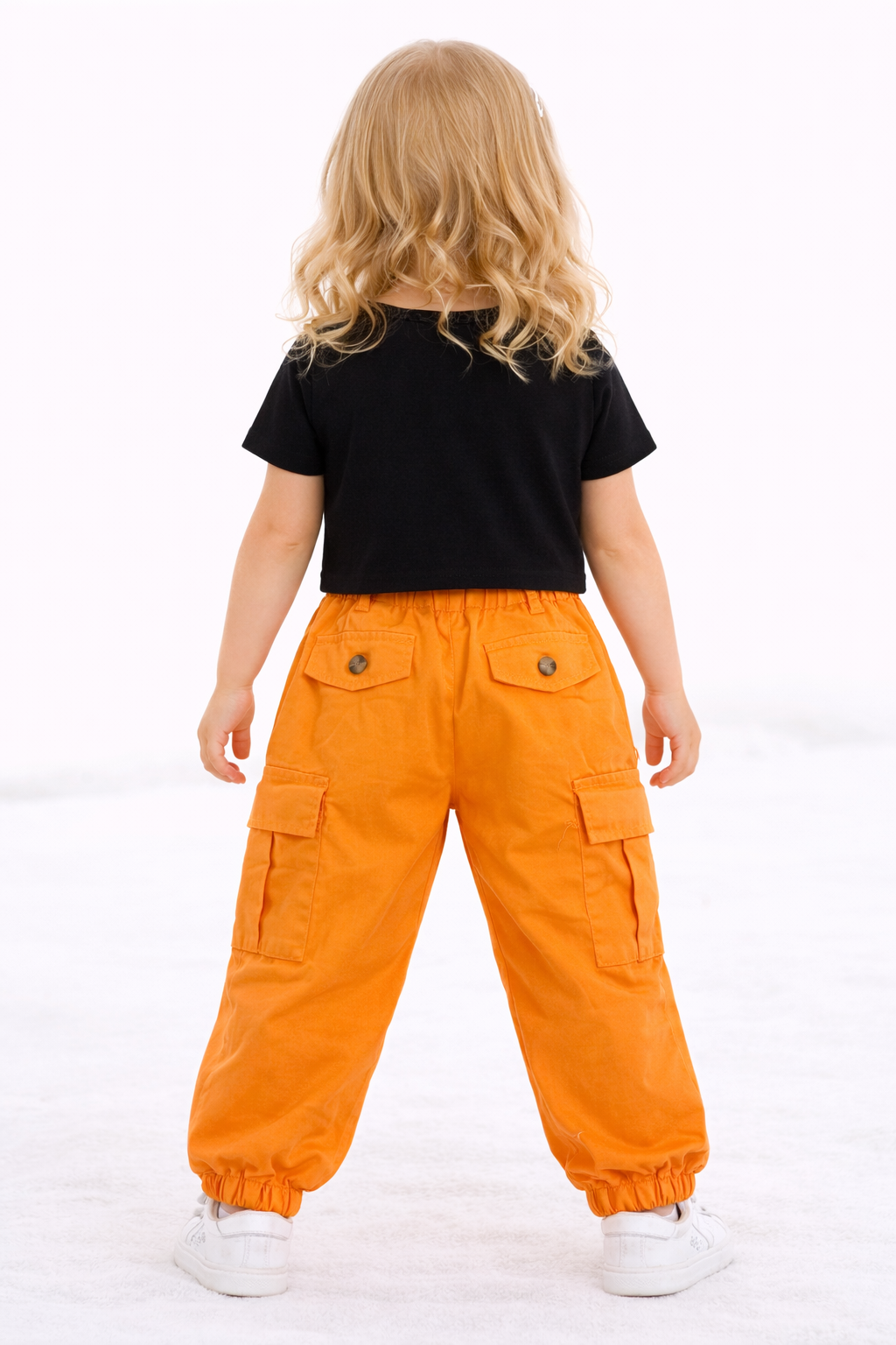 California Streetwear Co-Ord Set – Black Tee & Utility Cargo Pants
