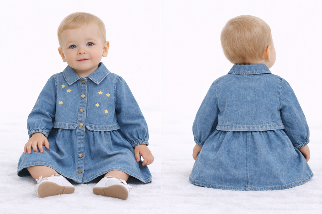 Baby Denim Dress – Classic Charm Edition