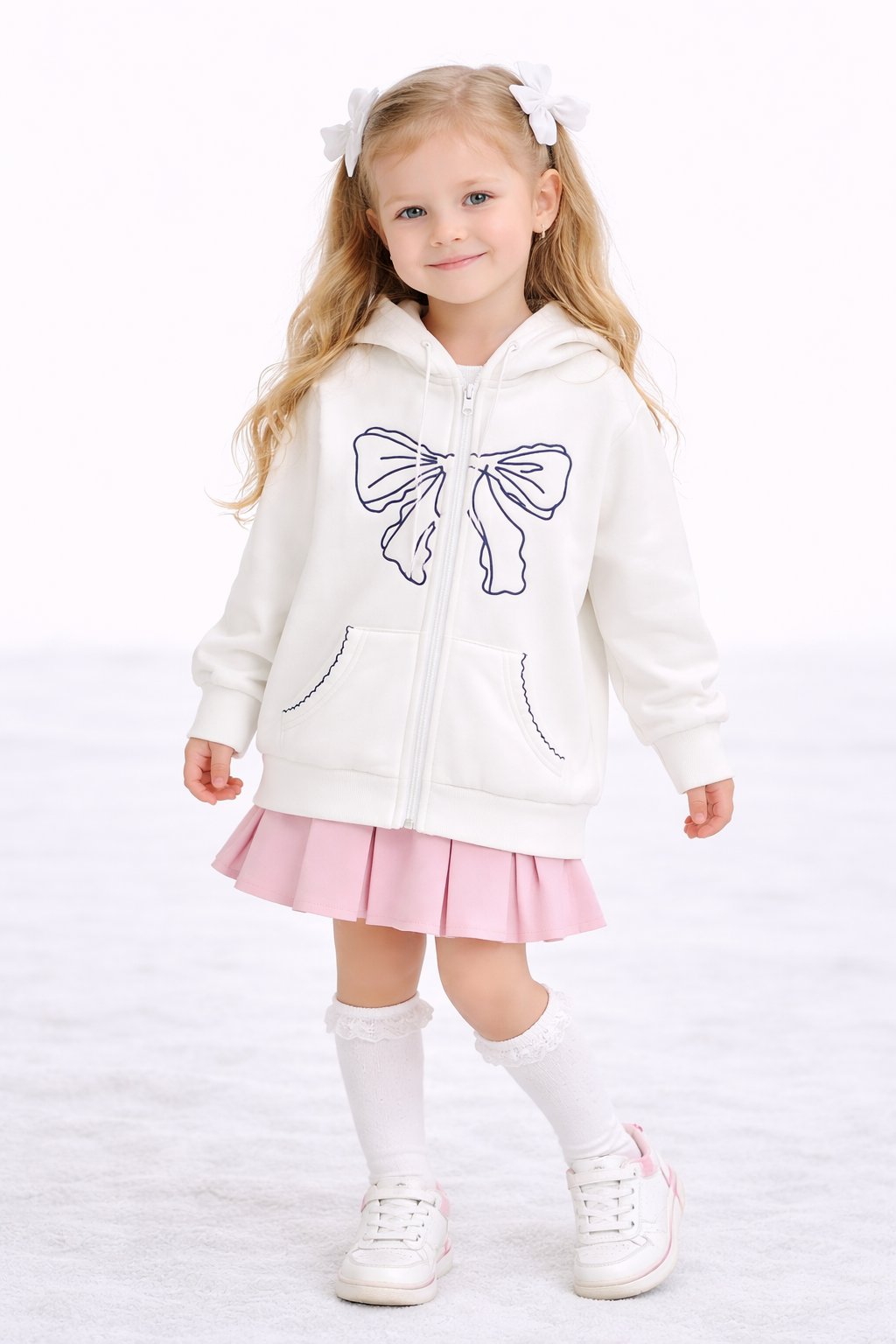 Bambenie Signature Bow Hoodie – Winter Edition