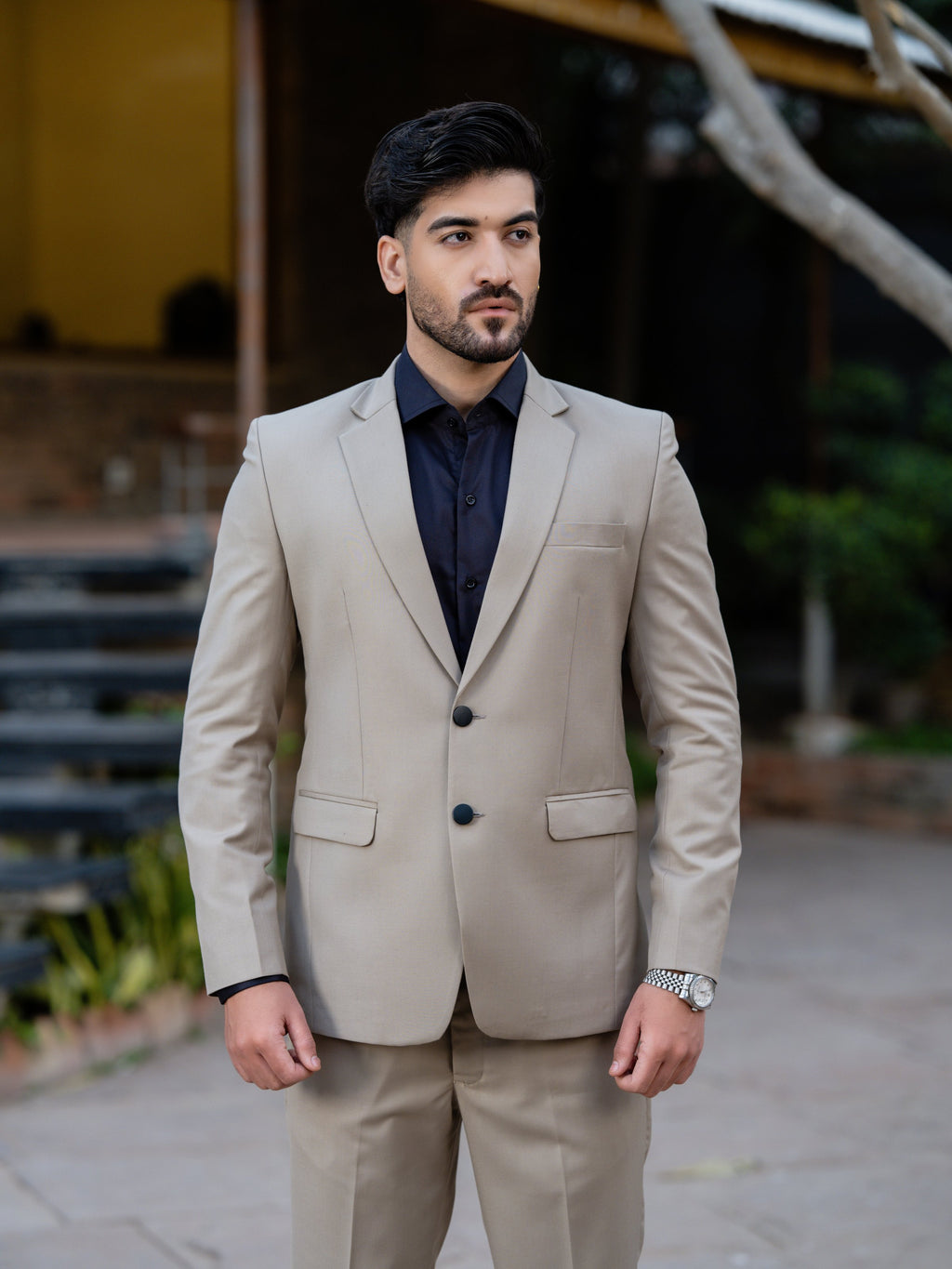 Champagne Crest Suit