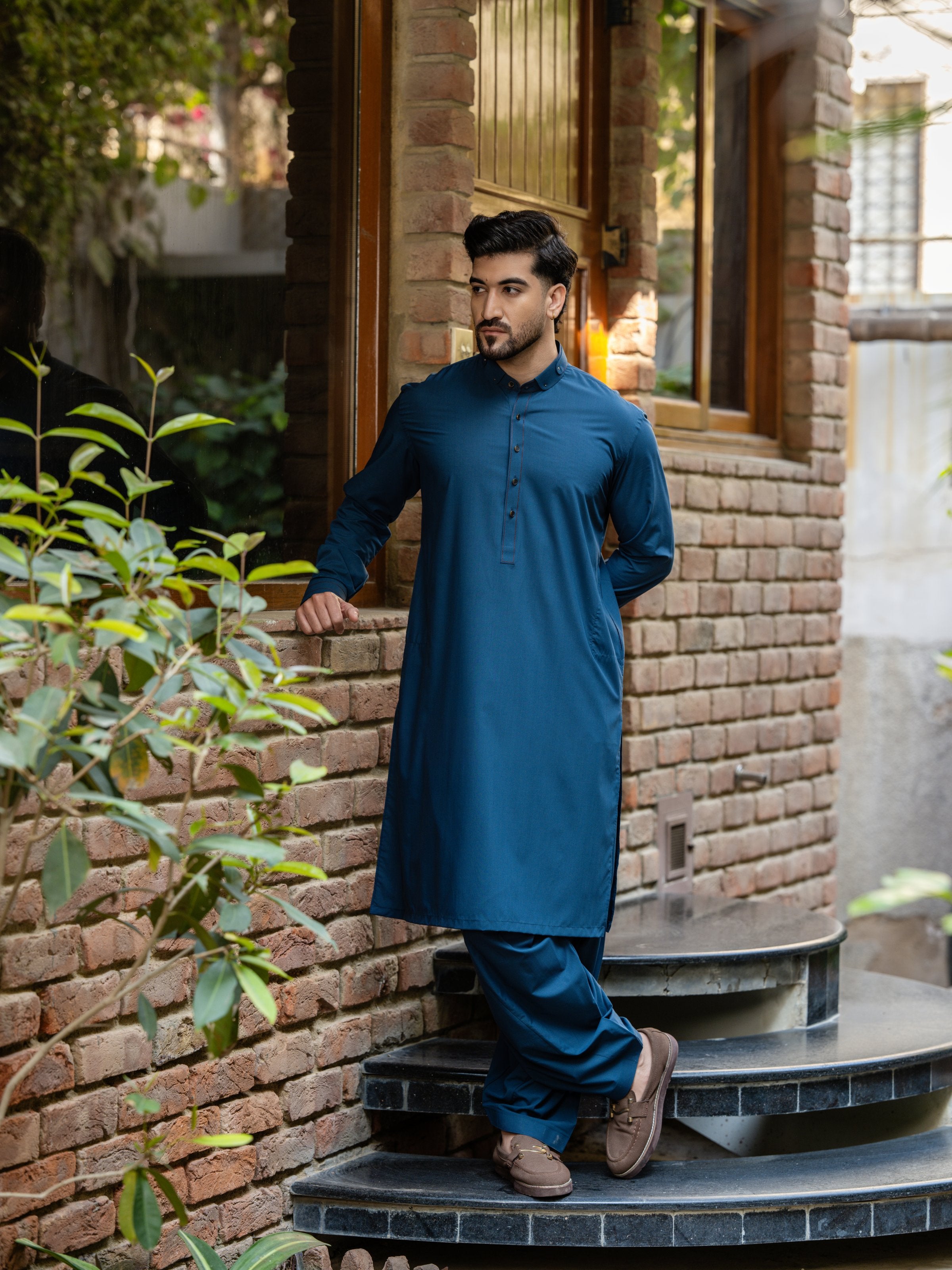 Midnight Blue Shalwar Qameez