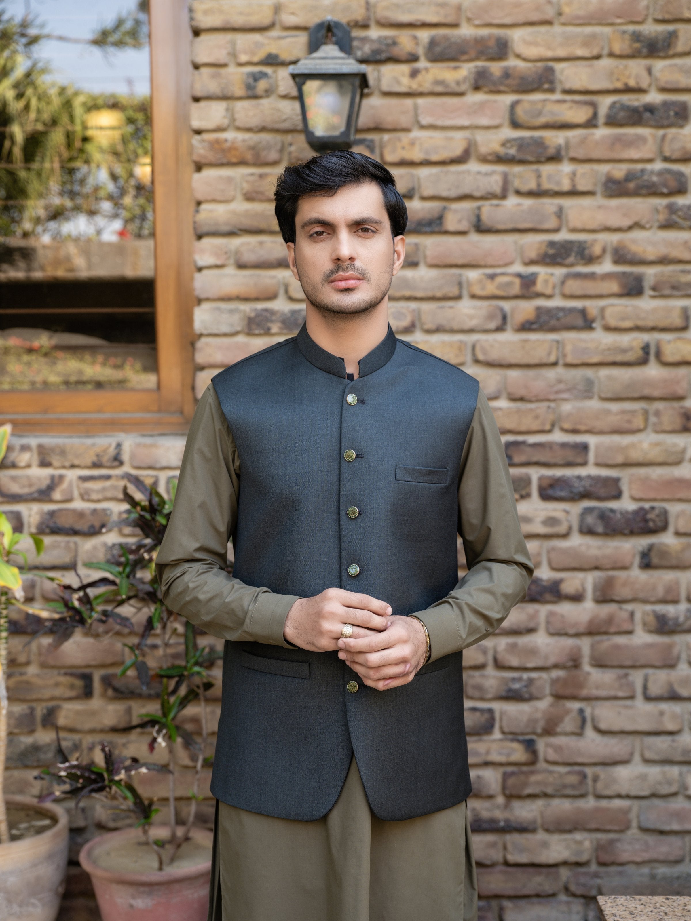 Bottle Green Medici Waistcoat