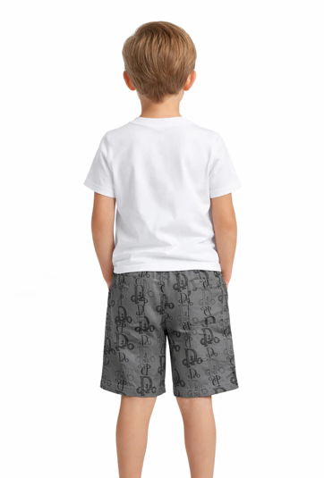 Bambenie Premium Boys Summer Co-Ord Set – Cotton T-Shirt & Printed Shorts (2–8 Years)
